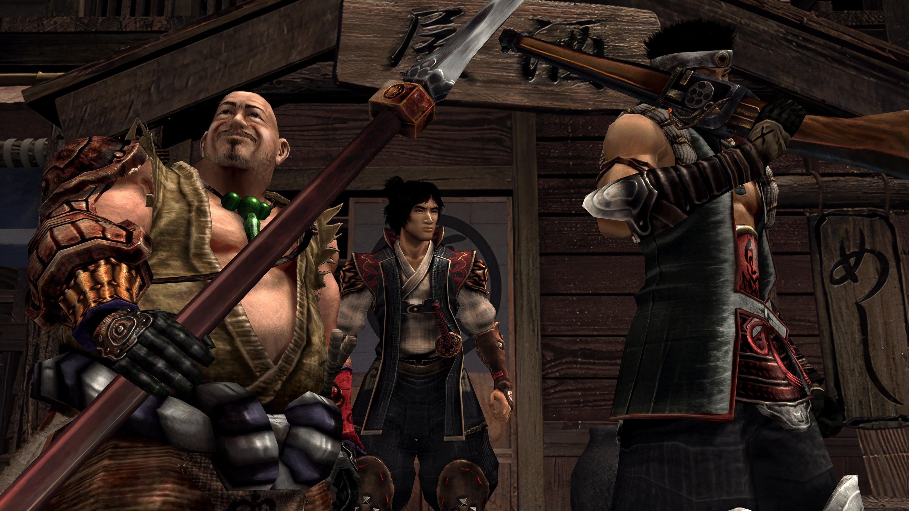 Jubei, Ekei, and Magoichi set out for the mines in Onimusha 2: Samurai's Destiny remastered