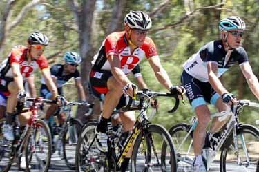 Lance Armstrong stayed in the bunch all day.