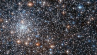 The Hubble Space Telescope photographed the globular cluster known as NGC 6558, which lies 23,000 light-years from Earth, in the constellation Sagittarius.