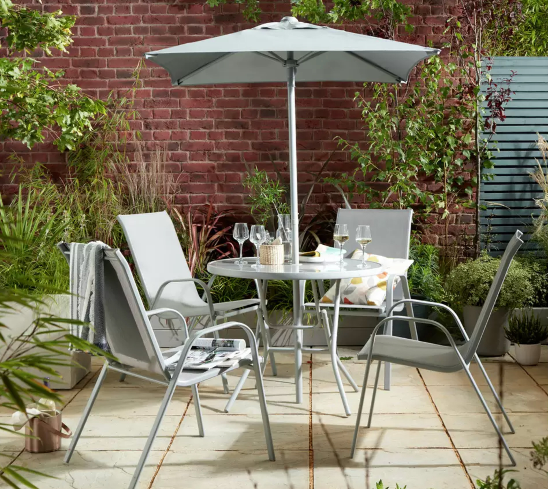 Argos patio set with umbrella