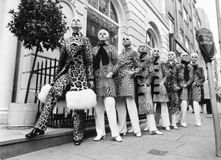 60s fashion - leopard coats