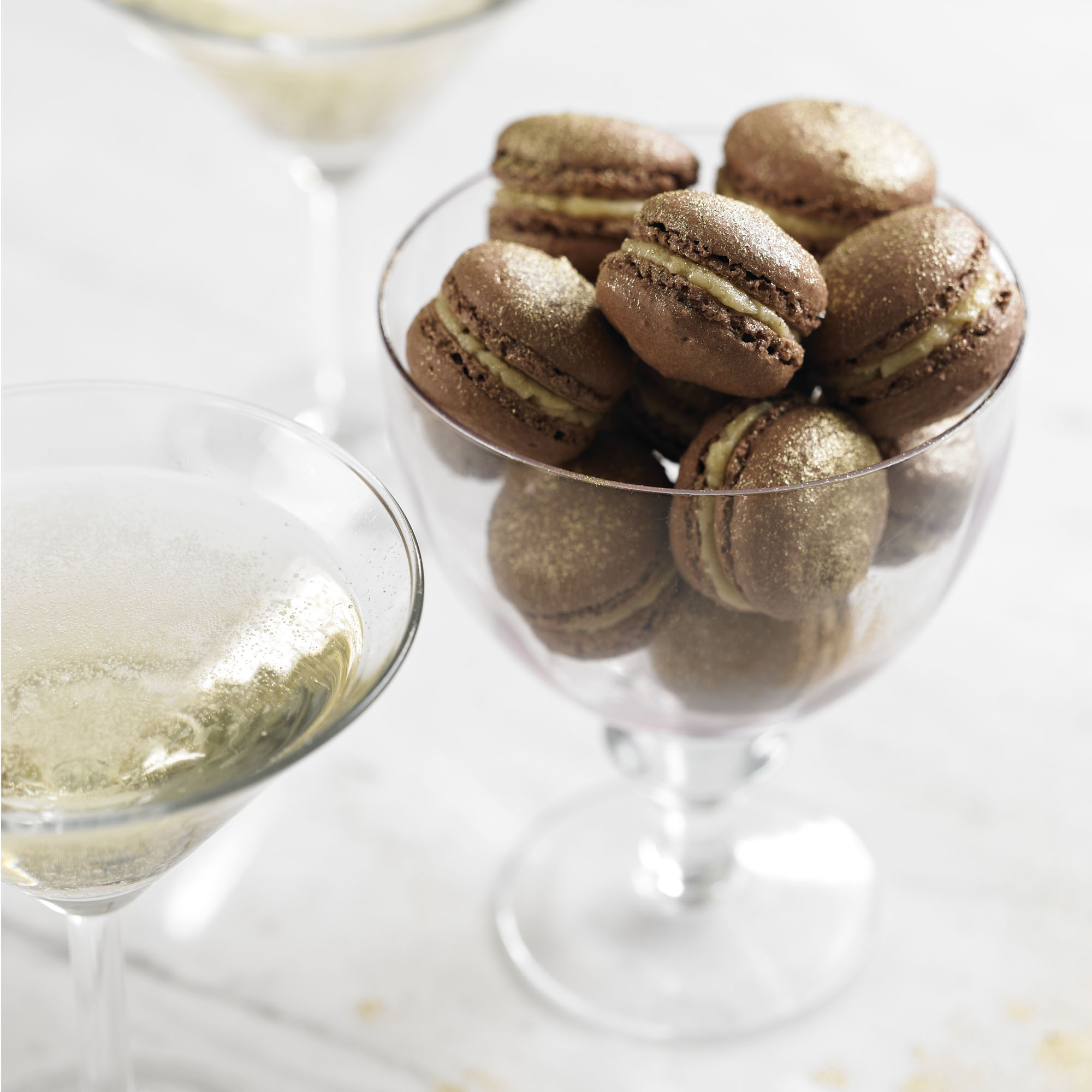 Chocolate and Grand Marnier Mini Macaroons