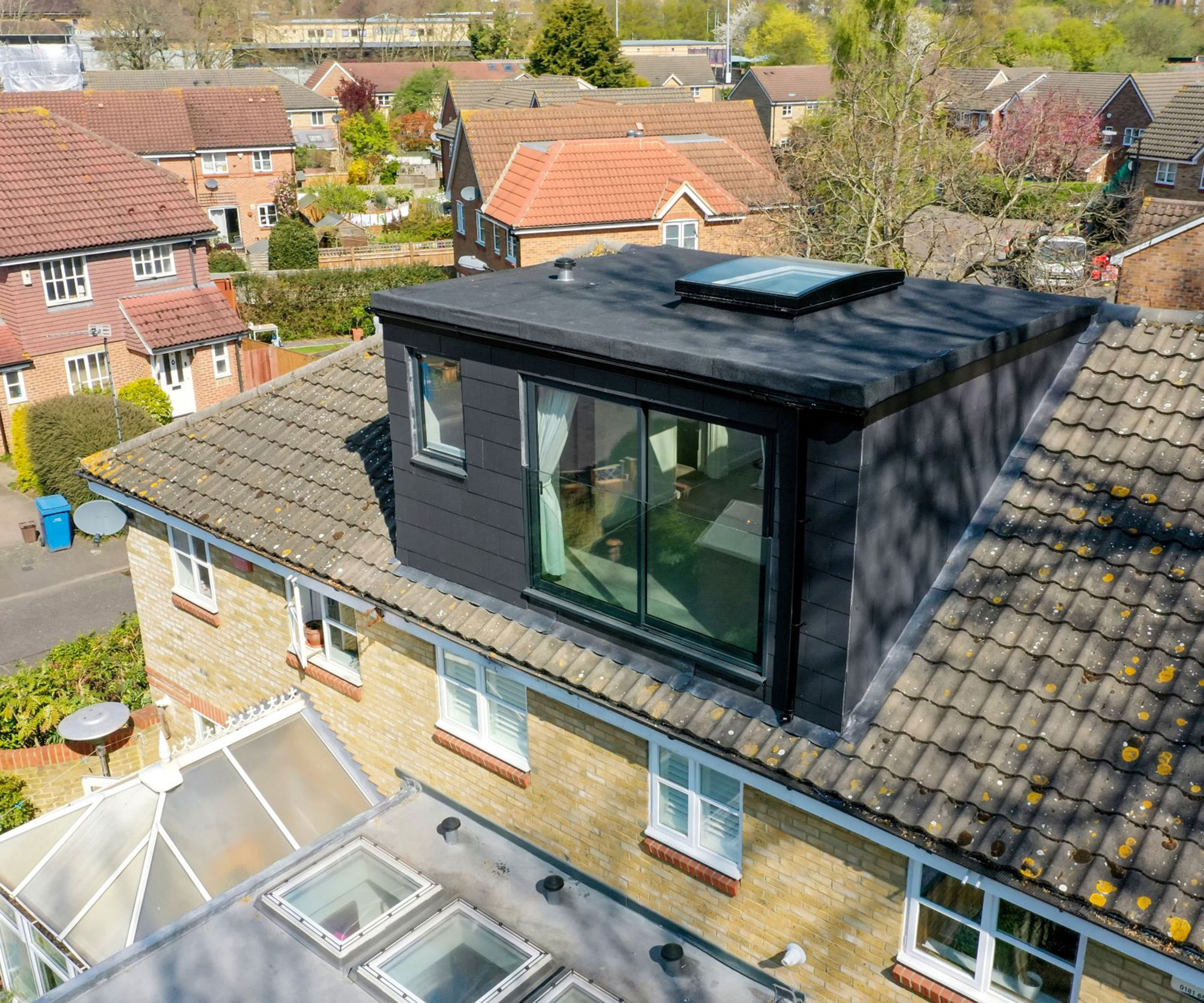 slate clad small dormer loft conversion