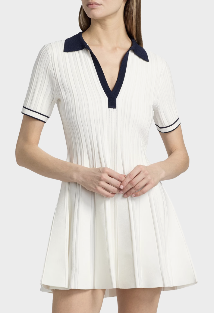 Simkhai, Page Knit Polo Mini Dress