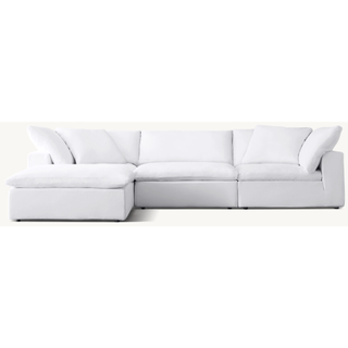 white sectional cloud sofa