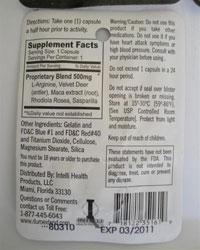 Duro Extend back label.