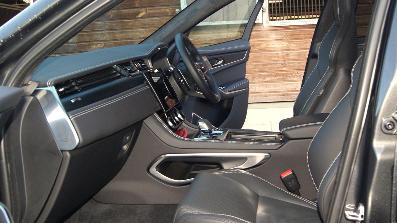 Jaguar F-Pace front passenger interior