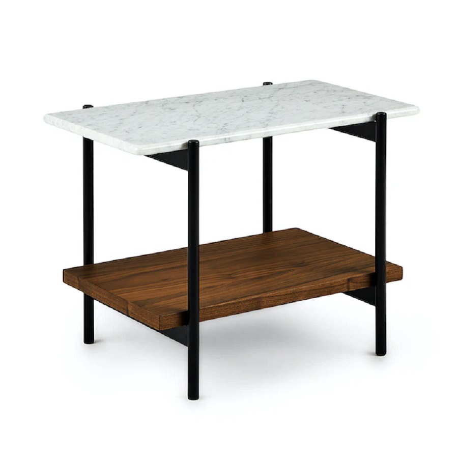 A two-tier side table