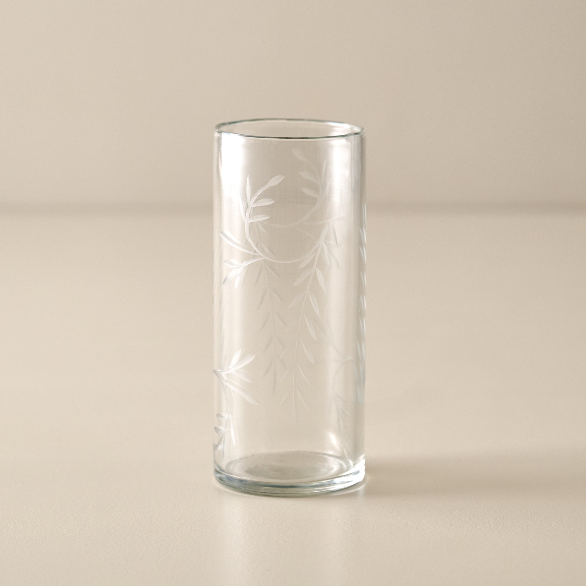 Marlowe Etched Glass Tumbler - Tall