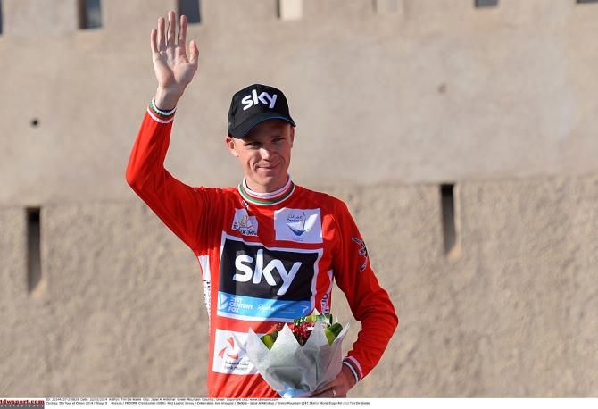 Chris Froome (Team Sky) in the leader's jersey