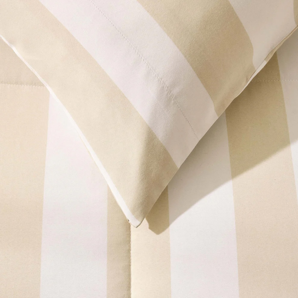 DUSK, Machine Washable Coverless Duvet &amp;amp; Pillowcase Set - Natural