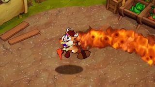 Nicktoons & The Dice of Destiny screenshot showing Sandy as a barbarian