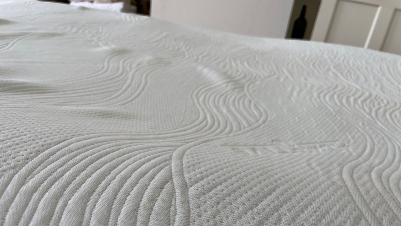 Shot of the texture of the TheraPur ActiGel Cool Mattress Topper