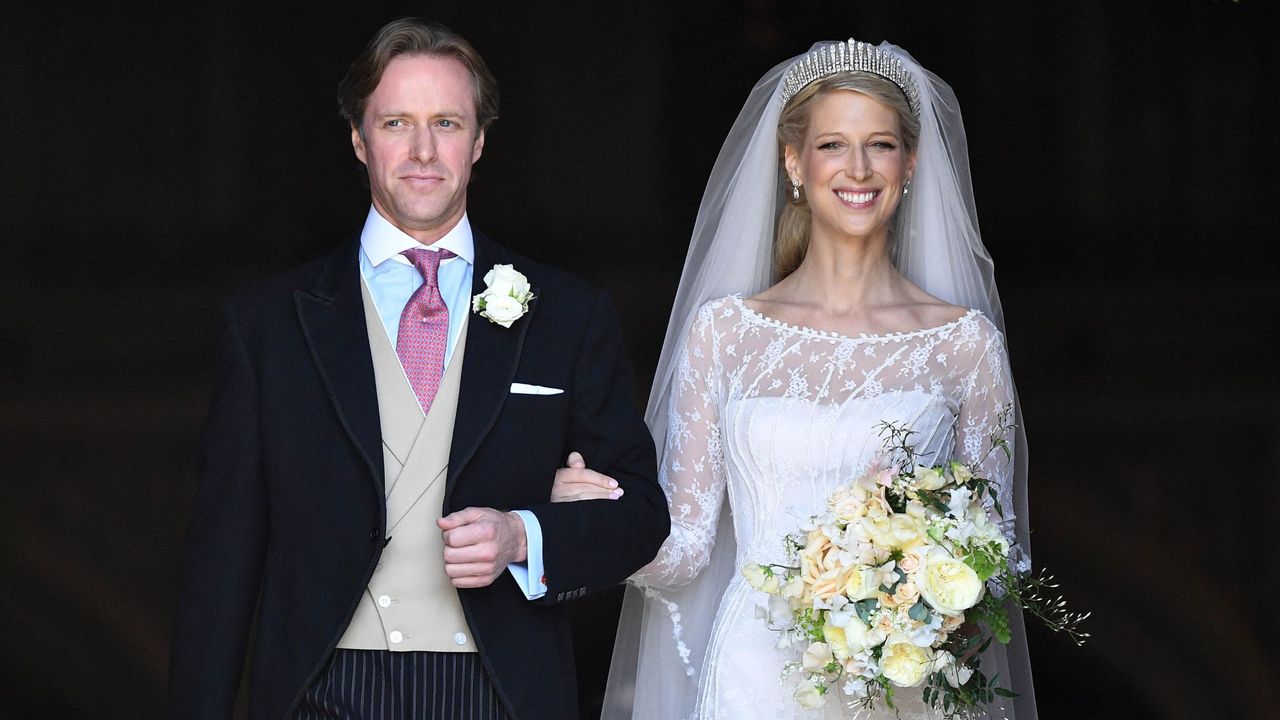 Thomas Kingston and Lady Gabriella Windsor on their wedding day in 2019