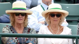 Annabel Elliot and Queen Camilla at Wimbledon