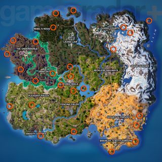 Fortnite Campfires locations map