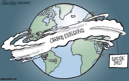 Editorial cartoon World Carbon Emissions Climate Change