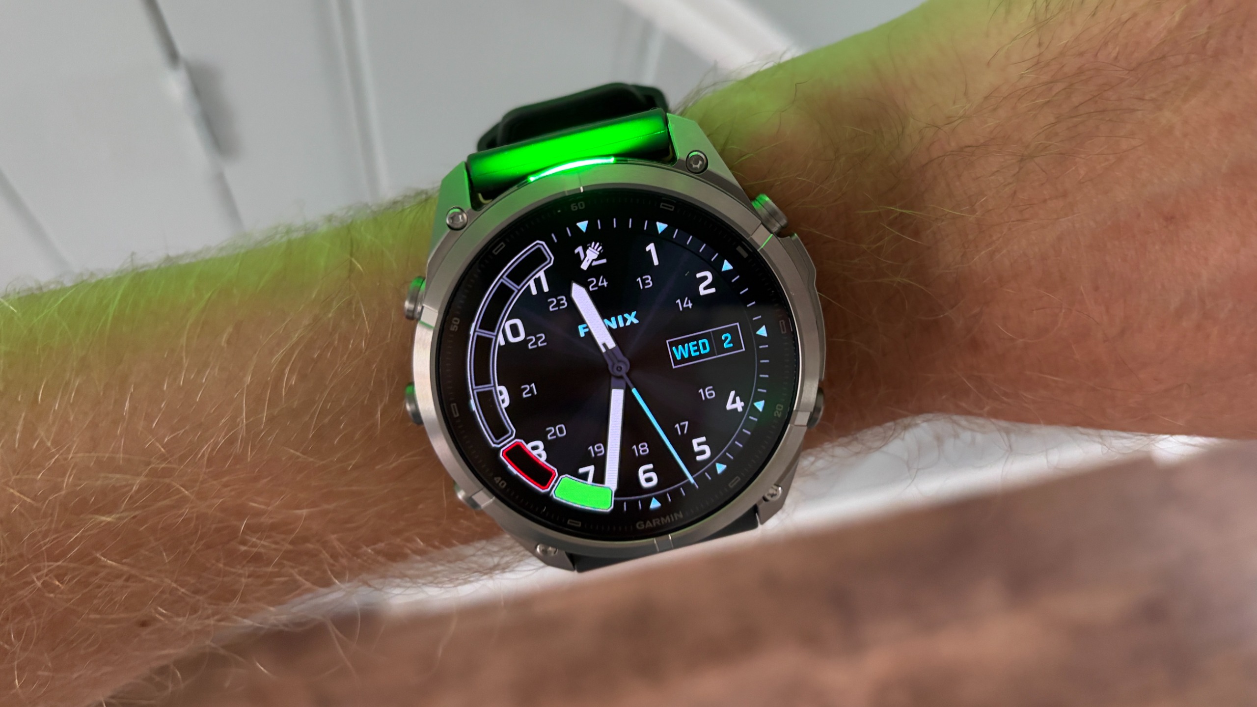 Garmin Fenix 9 Pro flashlight