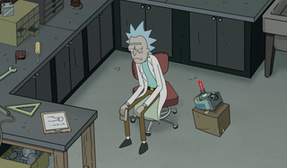 rick all alone at the end of rick and morty finale