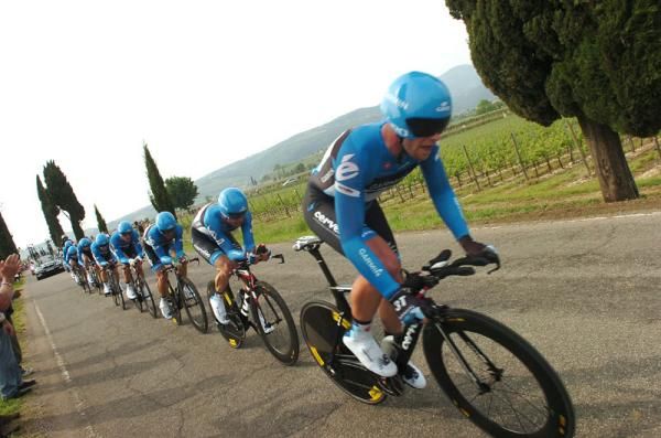 Garmin-Barracuda set the fastest time to win the Giro d'Italia stage