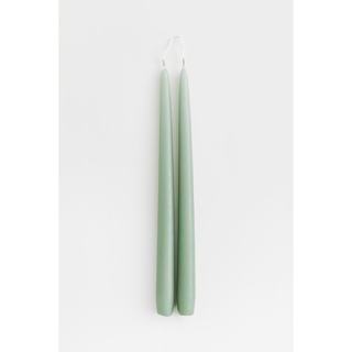 Green taper candles