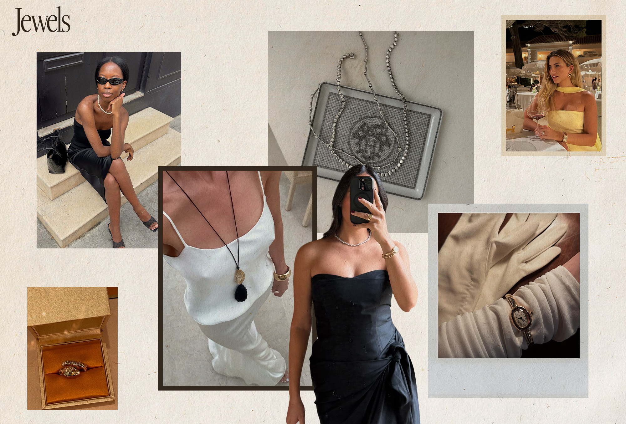 wedding guest style collage