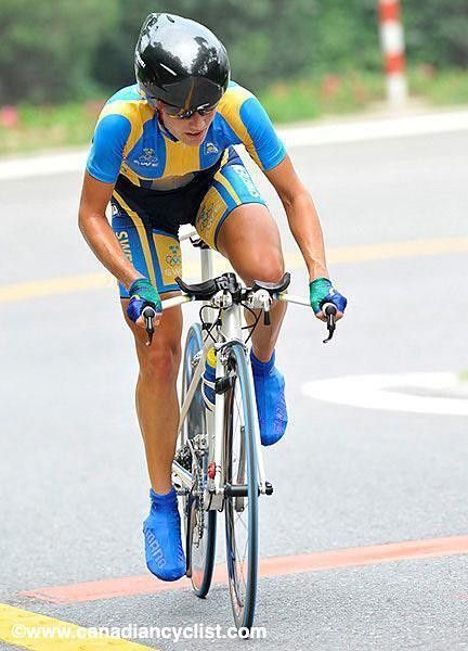 Sweden's Emma Johansson contested the time trial