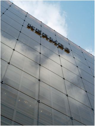 façade of Hermes building with logo