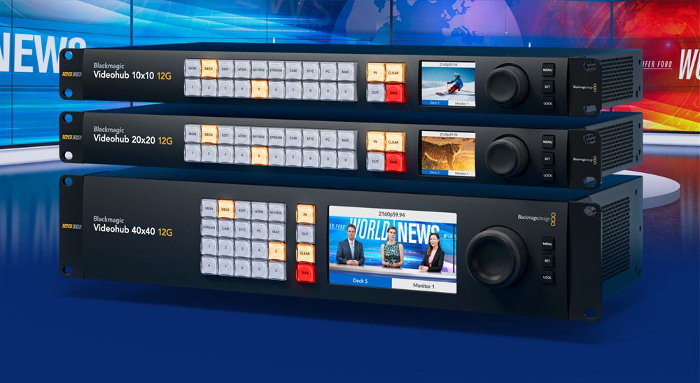 The new New Blackmagic Videohub 12G.