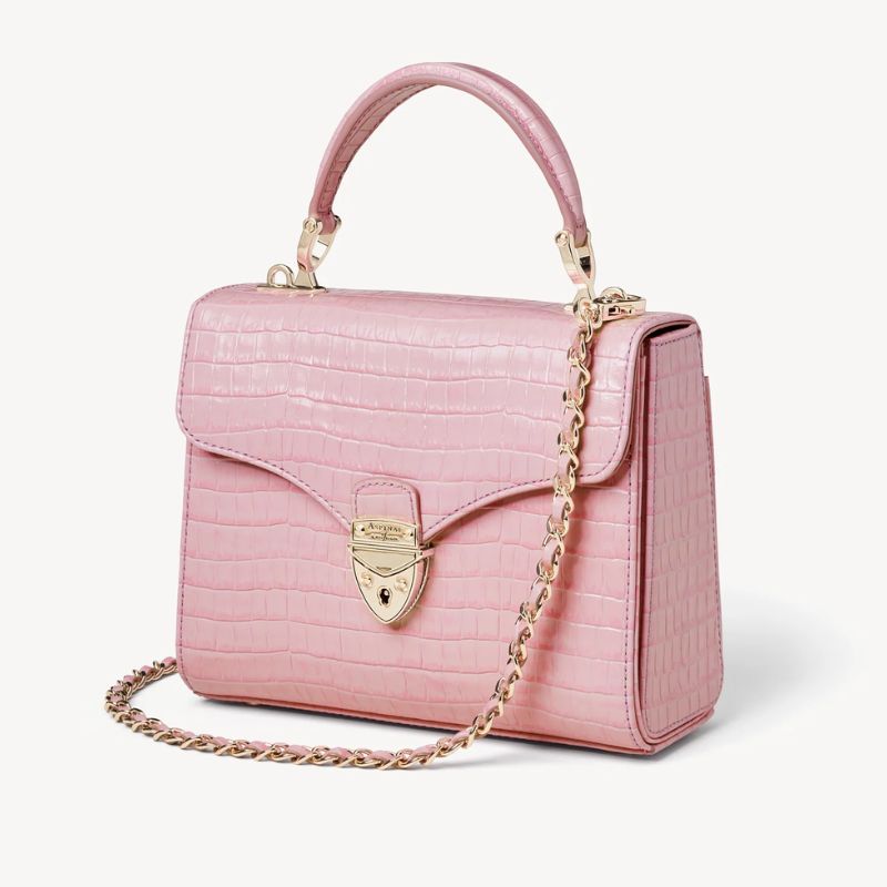 Aspinal of London Midi Mayfair bag in pink