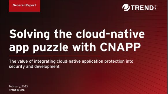 Red whitepaper cover with title and logo, on the topic of cloud-native application protection