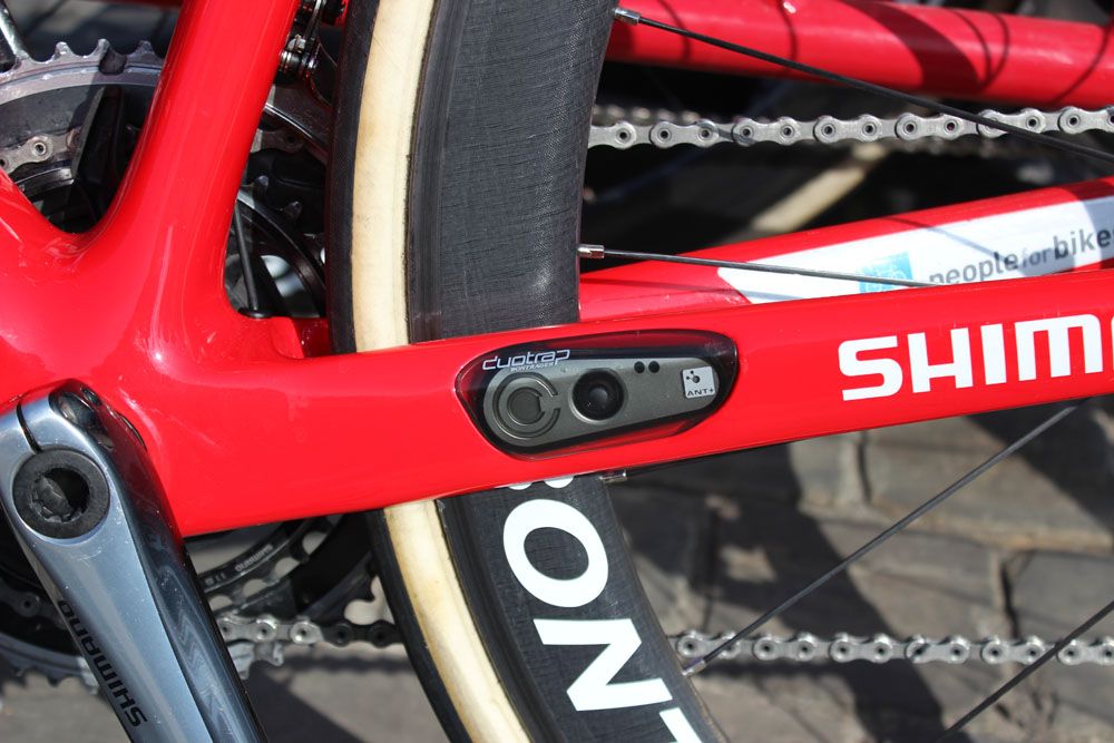 Trek Factory Racing have a Bontrager duotrap S fitted into their chainstays