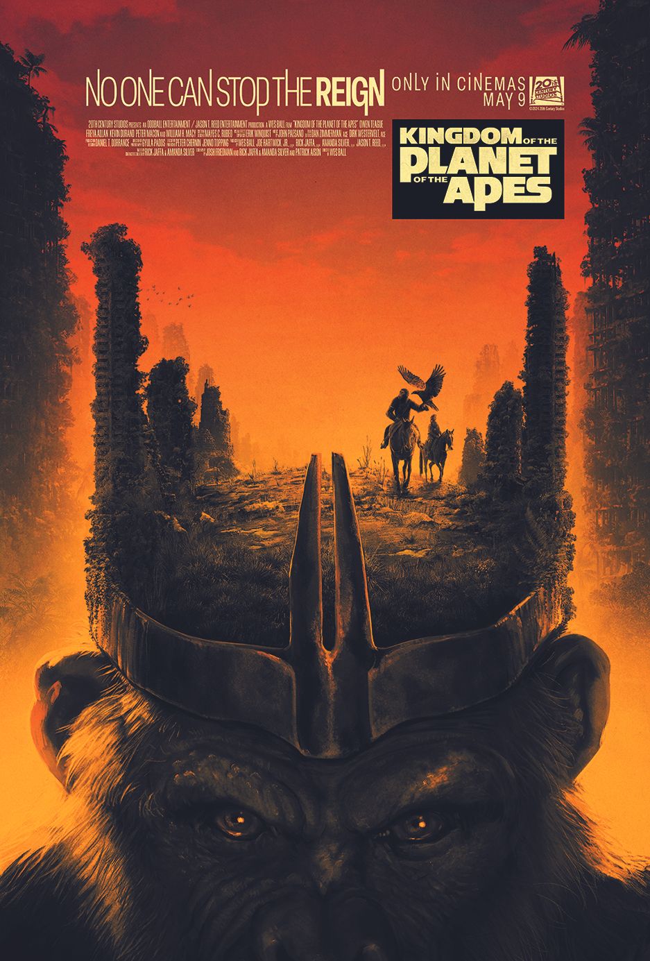 Kingdom of the Planet of the Apes Movie poster art by Matt Ferguson