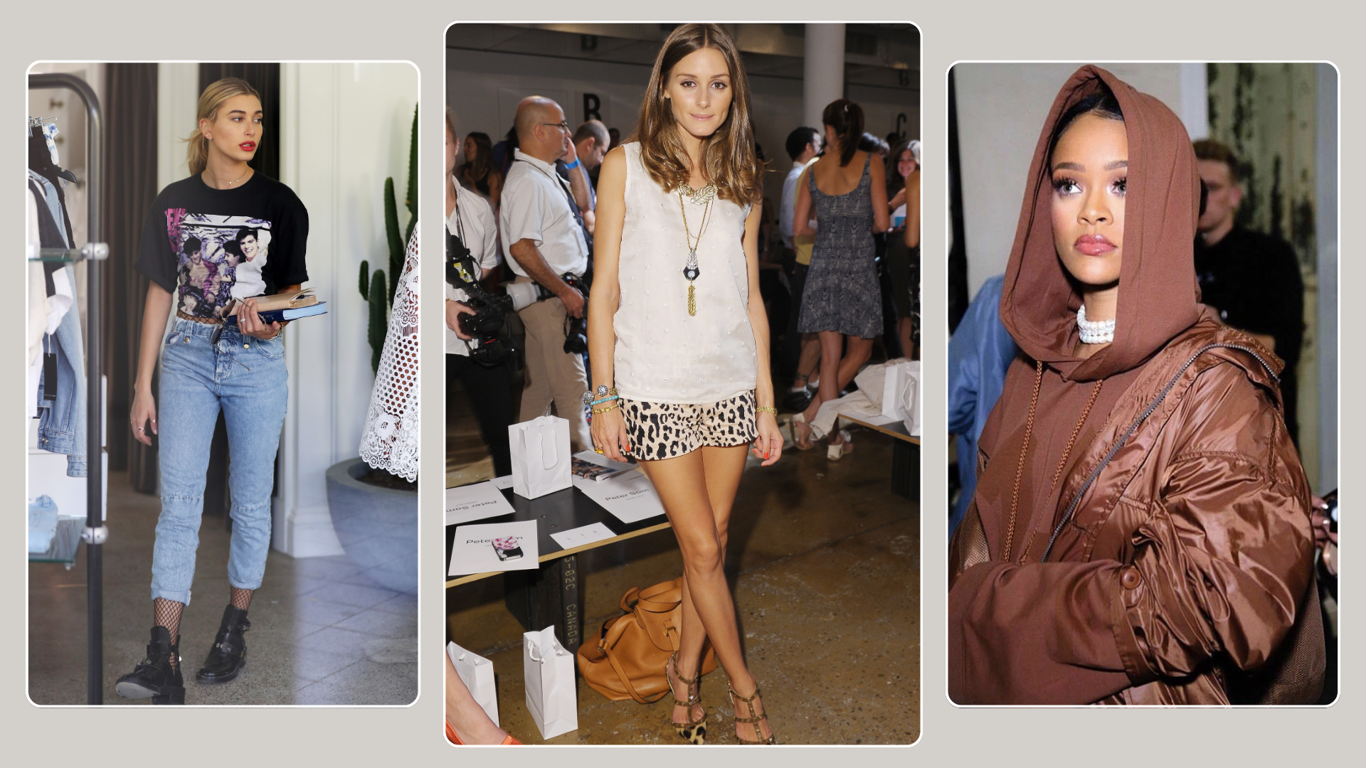 Three fashion people wear the 2016 comeback fashion trend.