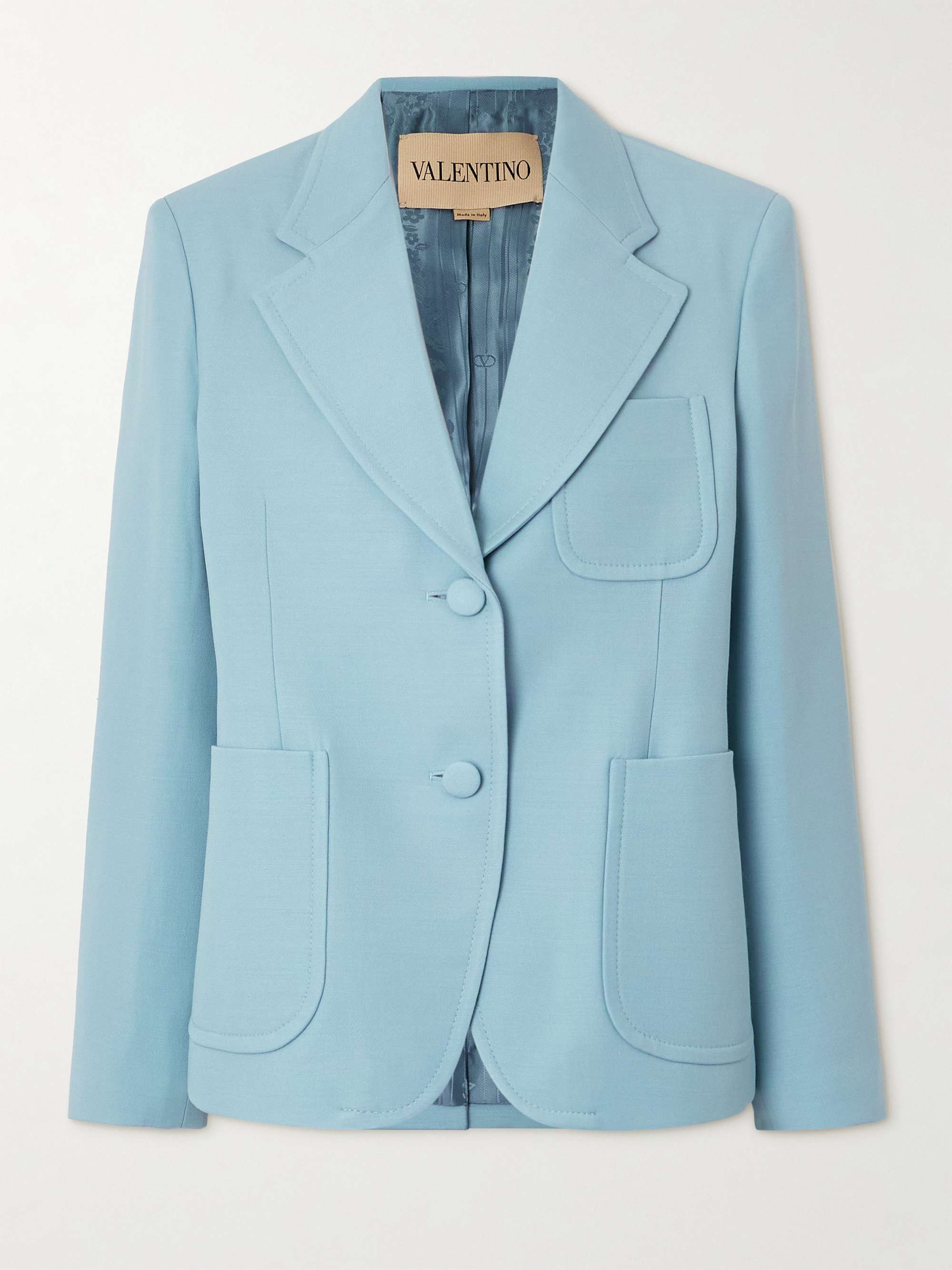 Wool and Silk-Blend Blazer