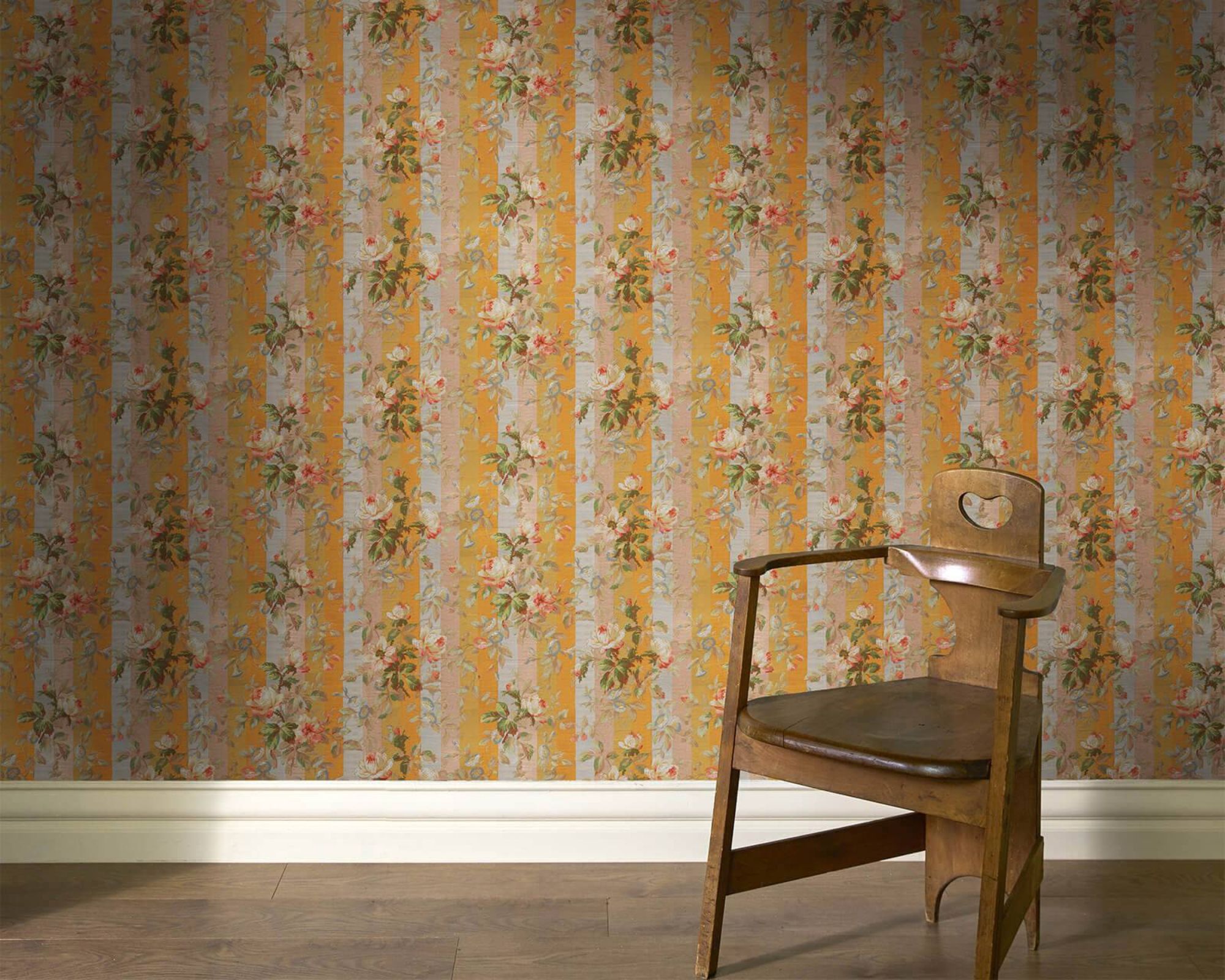 rainbow rose wallpaper from house of hackney