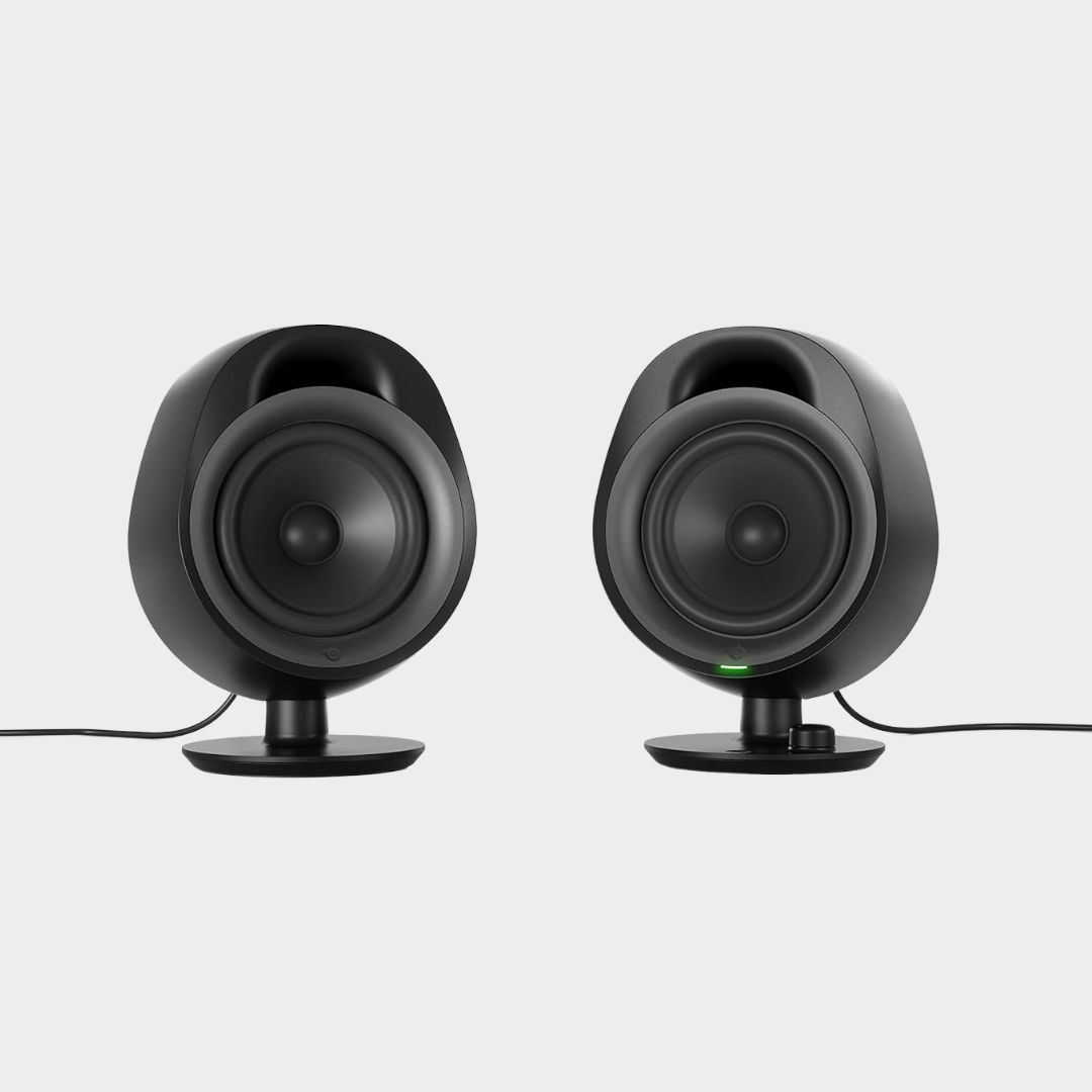 A product render image of the SteelSeries Arena 3 speakers