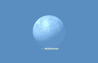 Moon Near Aldebaran, Oct. 2, 2015