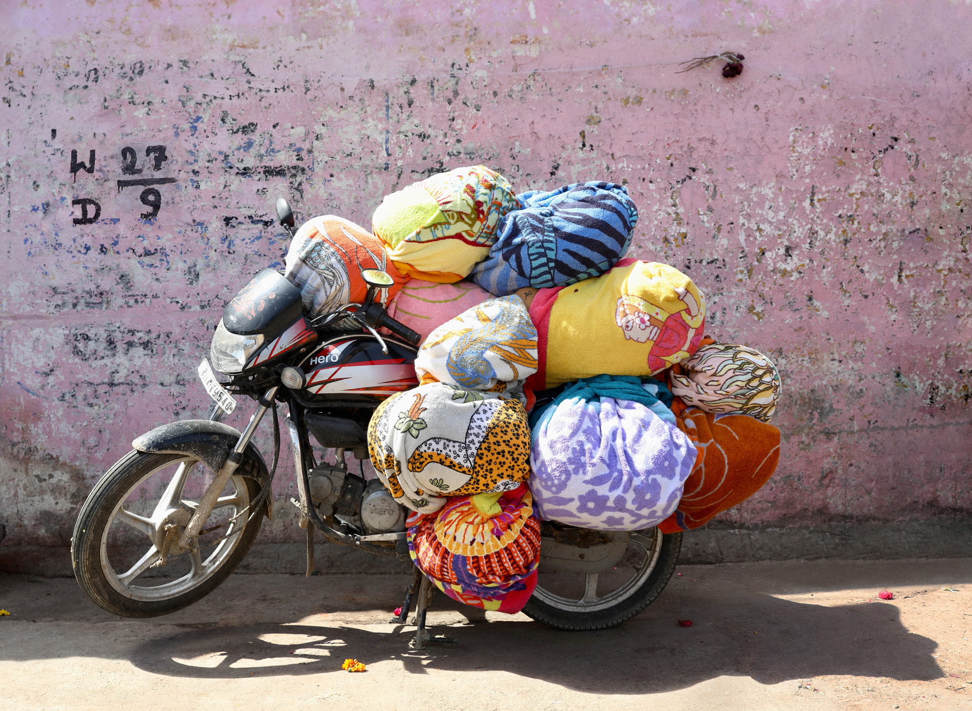 Hermes beach towel in the landscape