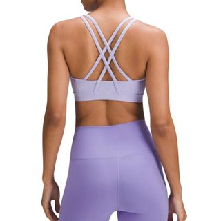 Workout based on star sign: A lilac lululemon energy bra