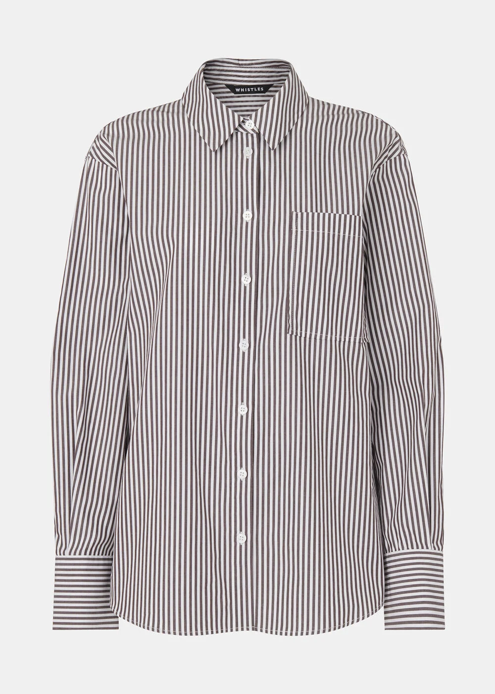 Whistles, Black Stripe Relaxed Fit Shirt
