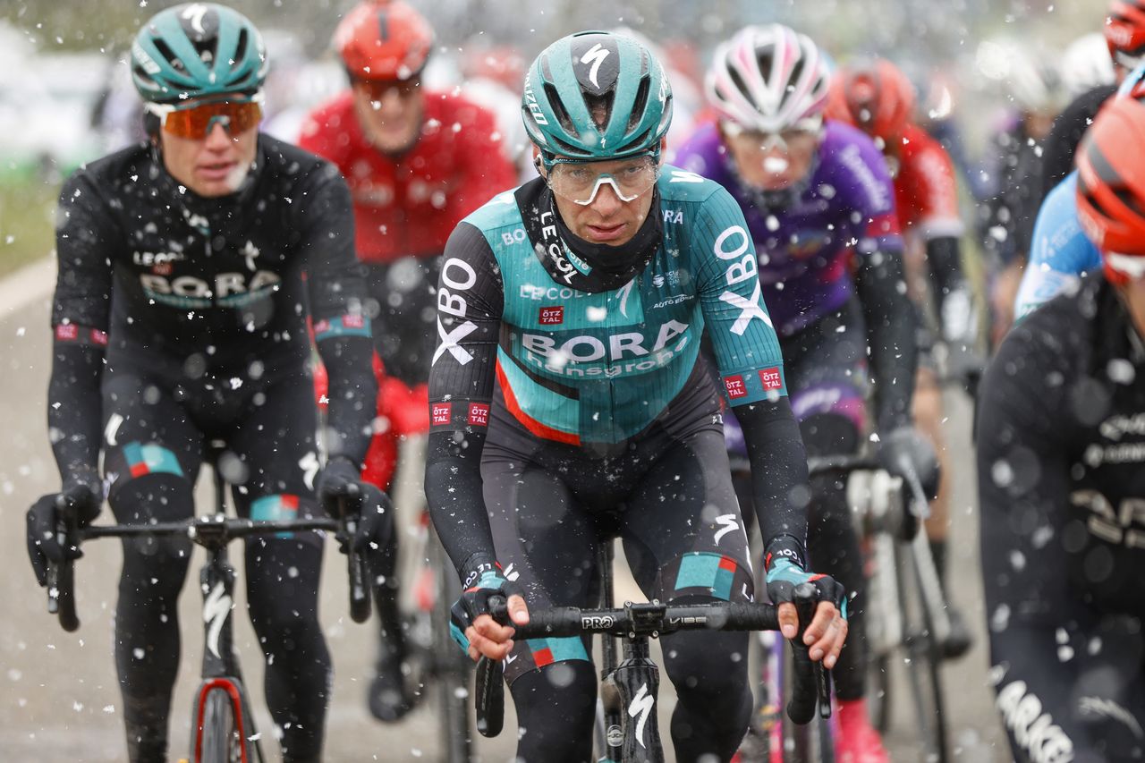 GP Miguel Indurain 2022 - 31st Edition - Estella Lizarra - Estella Lizarra 203,2 km - 02/04/2022 - Felix Grossschartner (AUT - Bora - Hansgrohe) - photo Luis Angel Gomez/SprintCyclingAgency&Acirc;&copy;2022
