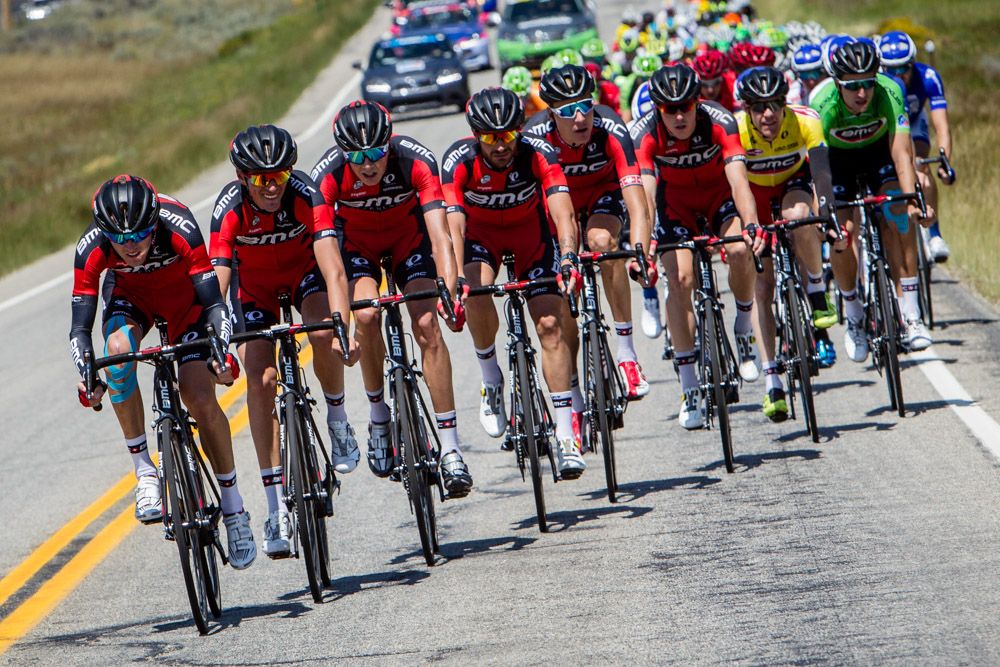 The BMC team spent the day controlling the race