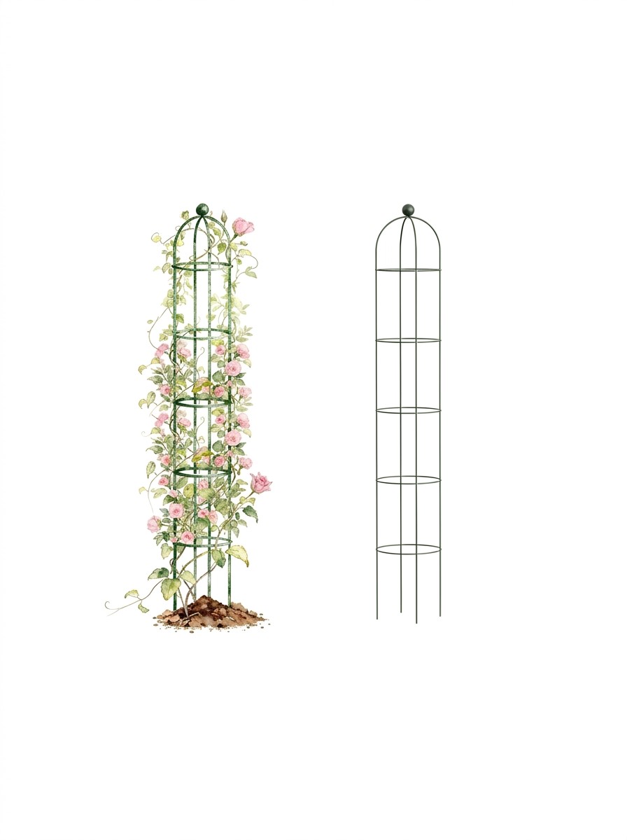 Vego Garden Round Obelisk Trellis