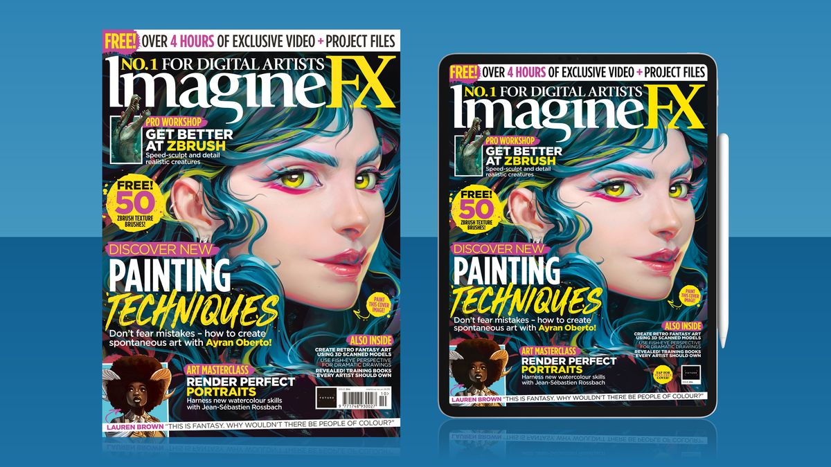 Learn how to paint digital art with ImagineFX issue 204