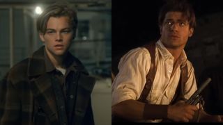 Left to right: Leonardo DiCaprio in Titanic and Brendan Fraser in The Mummy