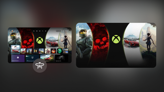 Xbox home screen