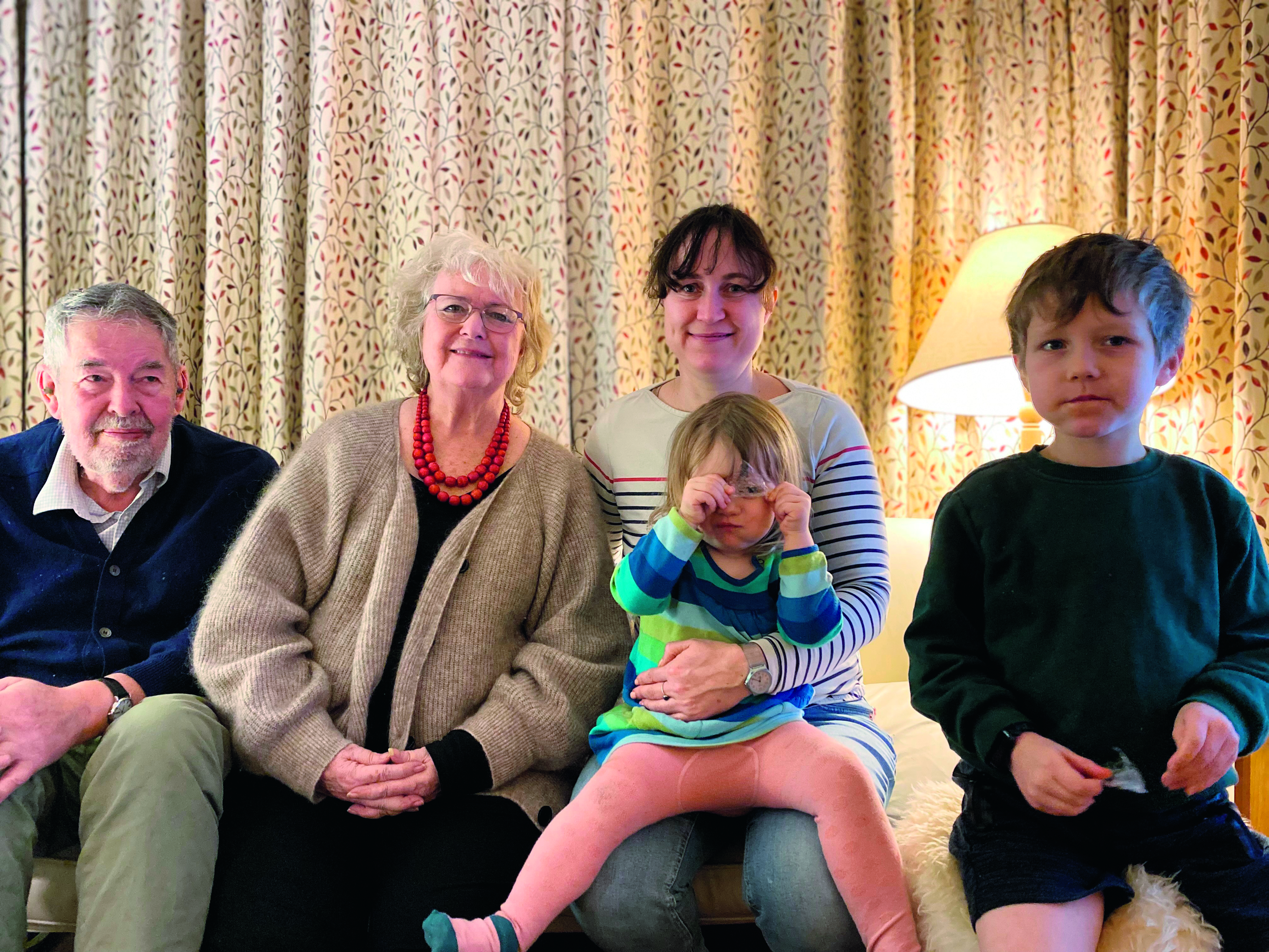 Katie Fforde and family