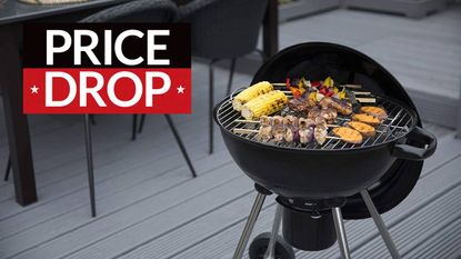 George Foreman Portable Round Kettle Charcoal BBQ deal, BBQ deals