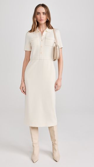 Theory Military Midi Dress